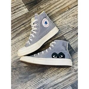 Converse Comme Des Garcons Play X Chuck 70 High Steel Gray 171847C SZ 4.5M 6.5W